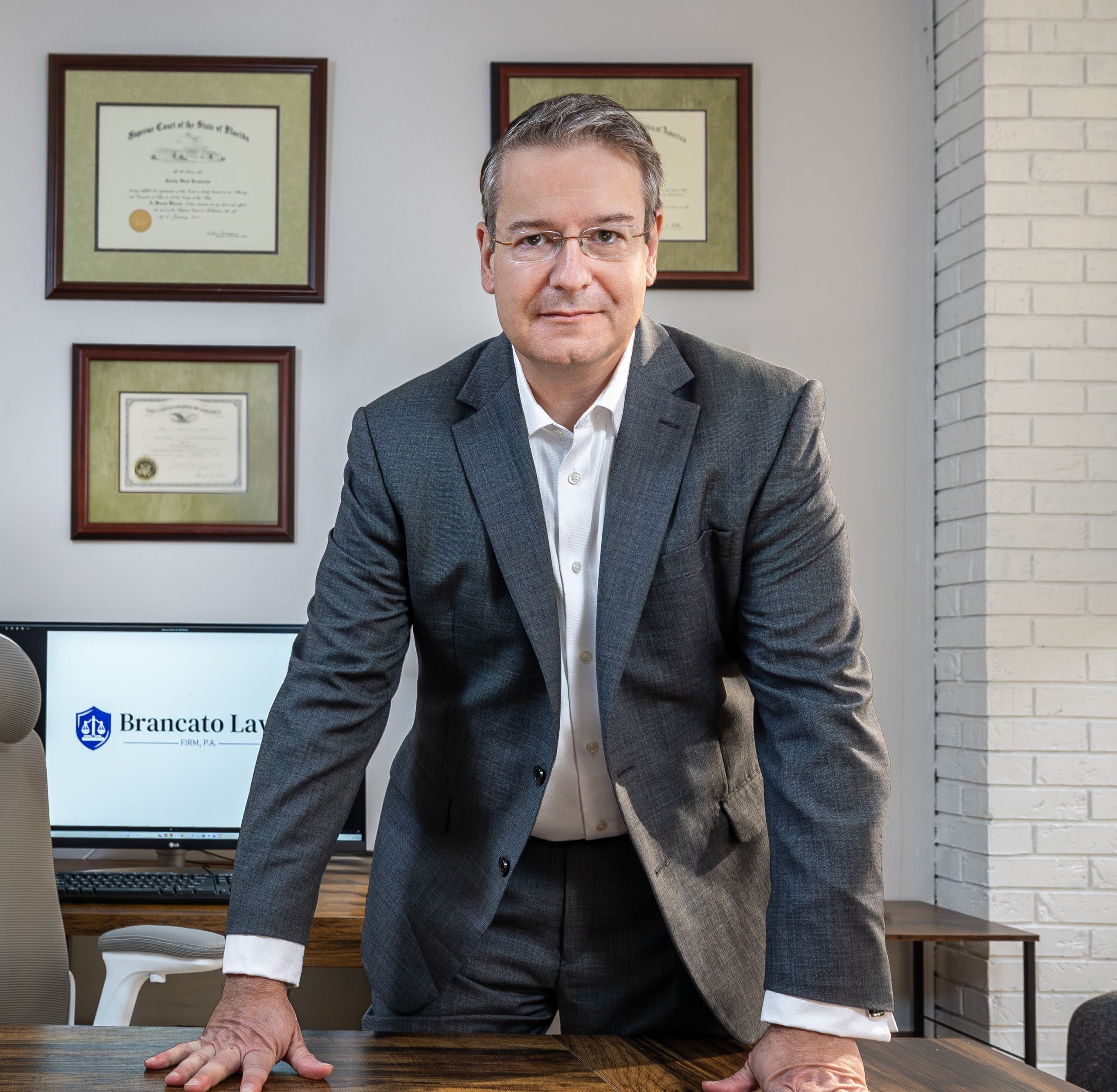 Rocky Brancato in his office in Tampa