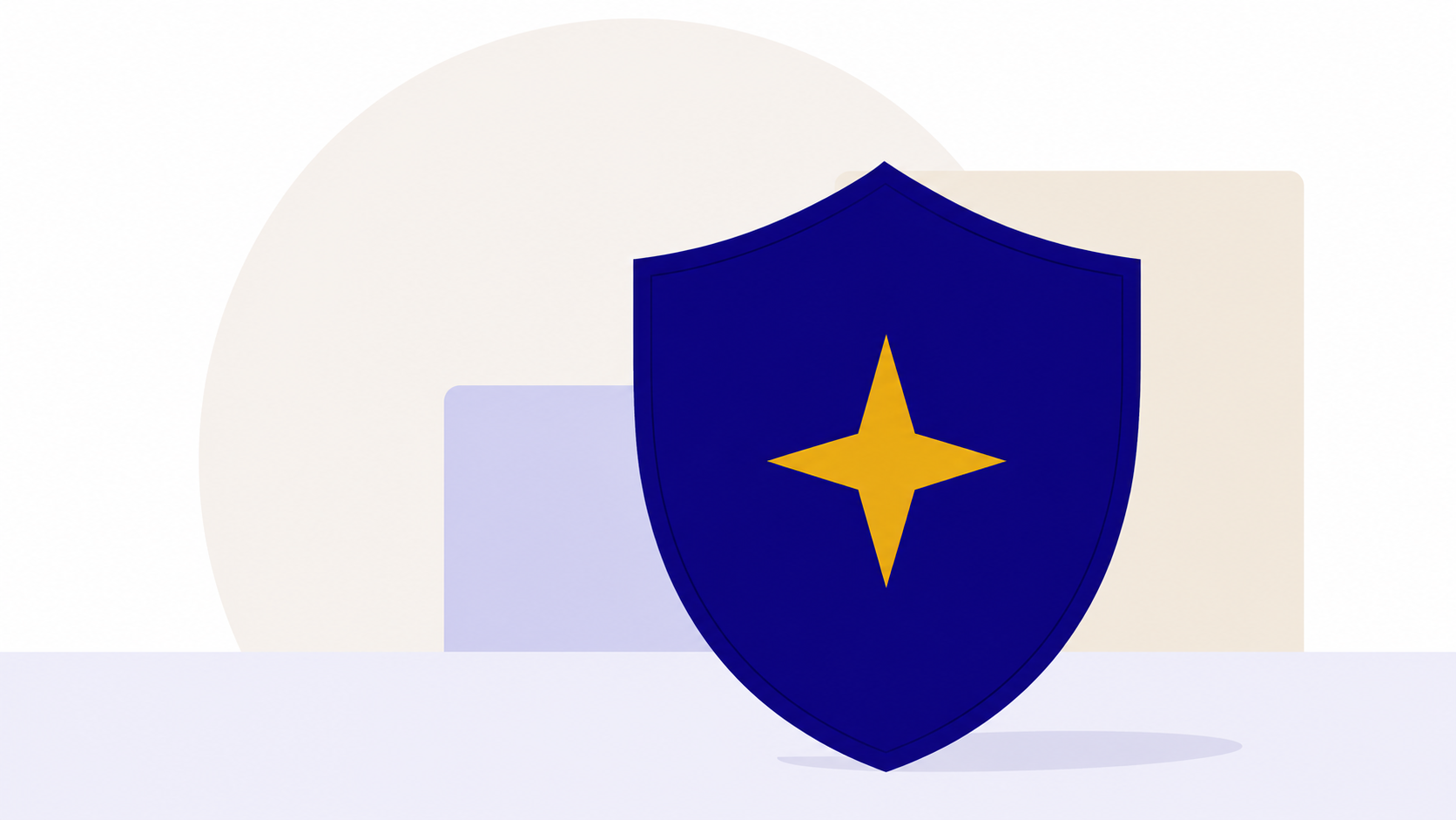 Shield-with-star-and-geometrical-shape